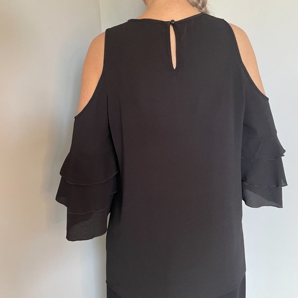 Cold Shoulder Dress Blouse - Picture 3 of 4